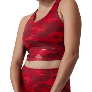 Athleta Ultimate Printed Crop D-DD Red LUX
Camo Medium M Women’s Sports Bra